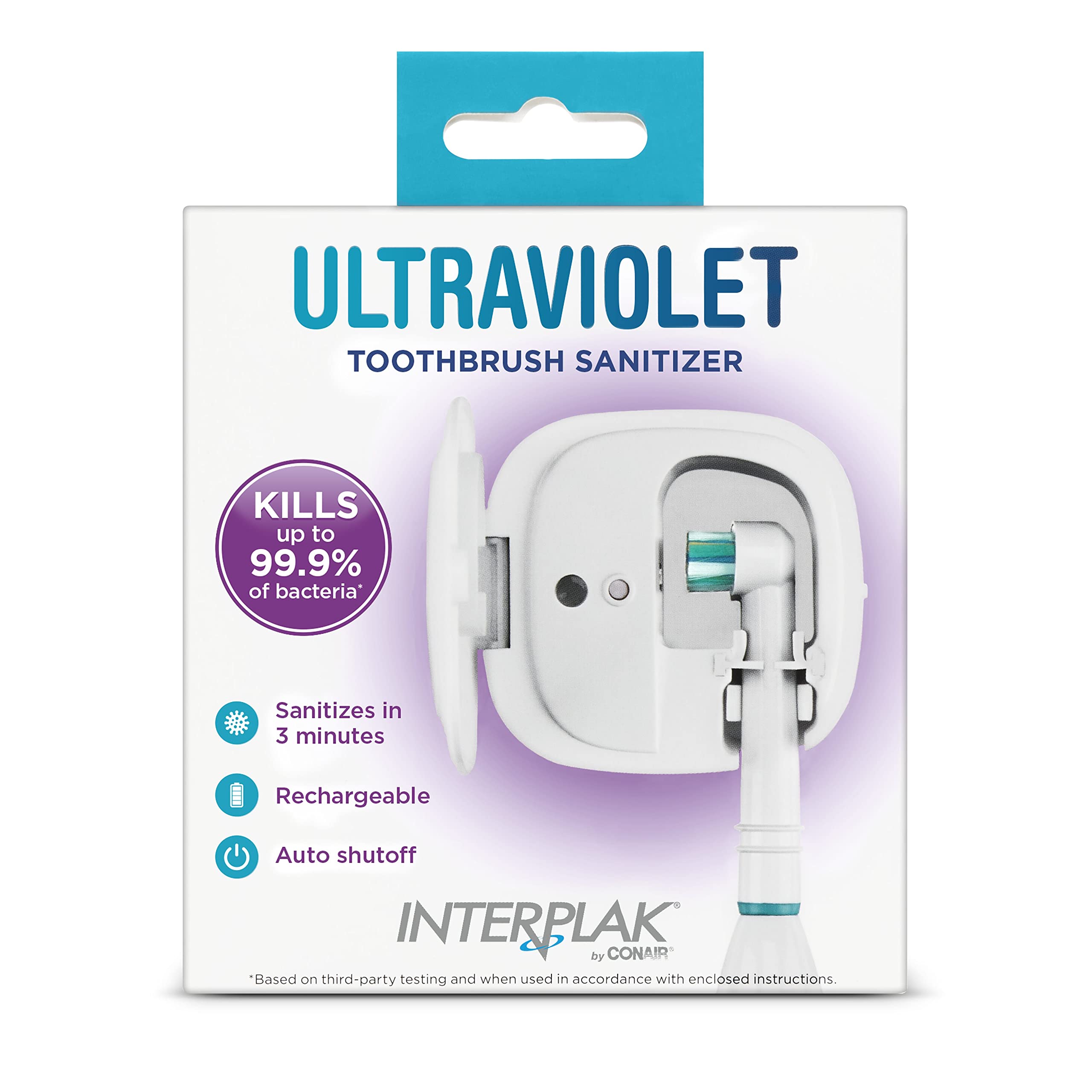 El Desinfectante Uv Para Cepillos De Dientes Interplak De Conair Mata El 99,9% De Las Bacterias - Venta Internacional.