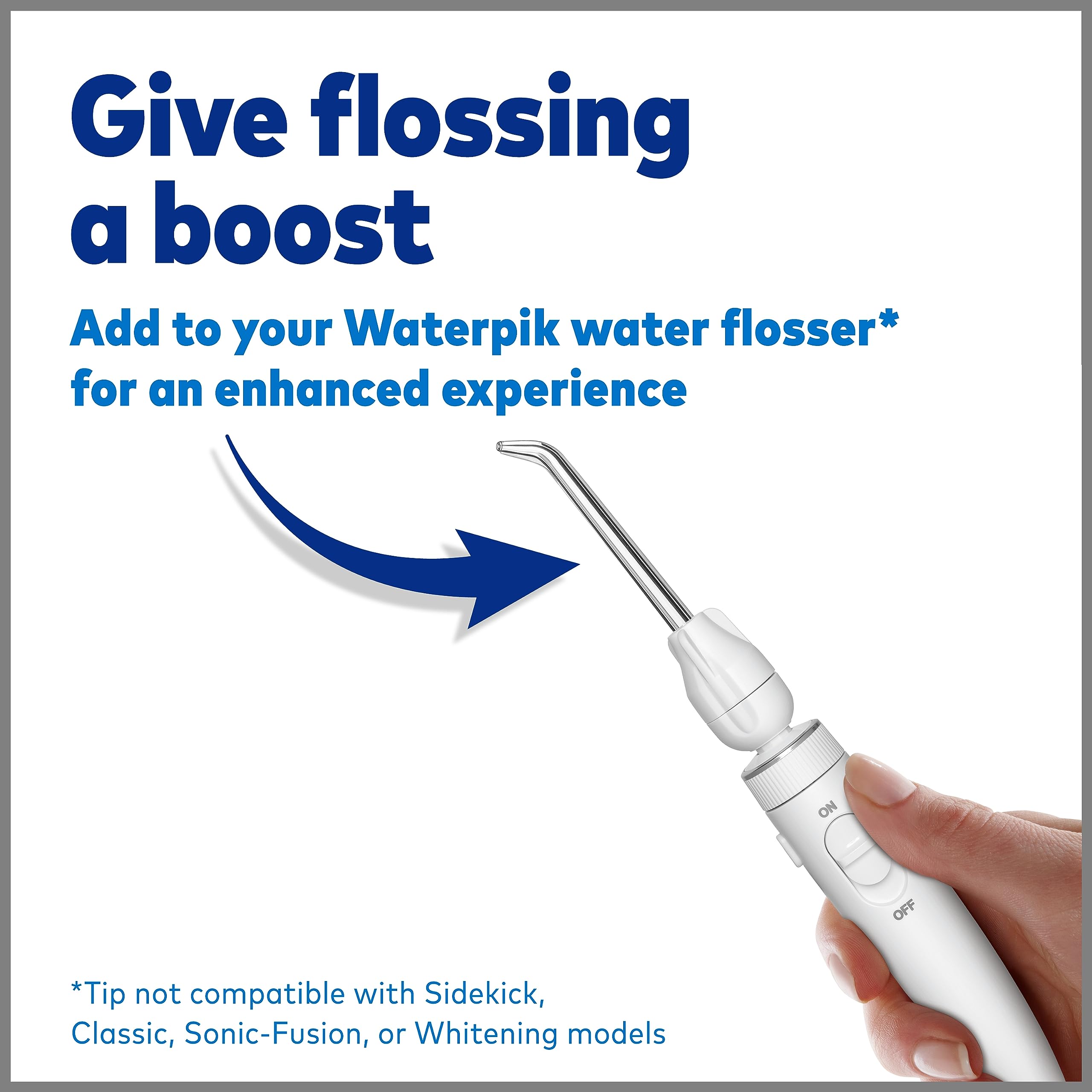 Foto 3 pulgar | Water Flosser Tip Waterpik Boost Con Blanqueador De Menta Fresca Al 30% - Venta Internacional.