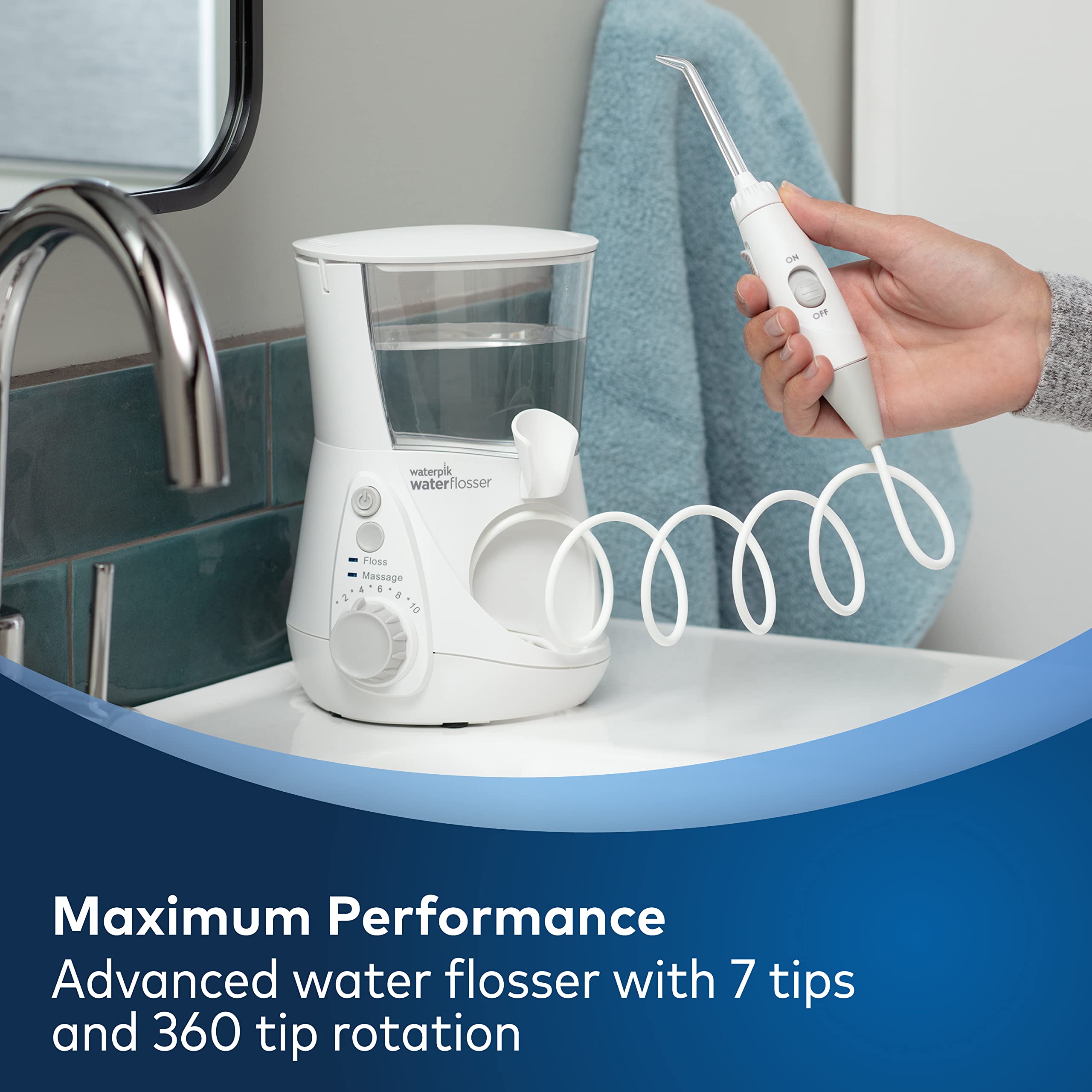 Foto 4 pulgar | Water Flosser Waterpik Aquarius Wp-660 Professional Blanco - Venta Internacional.