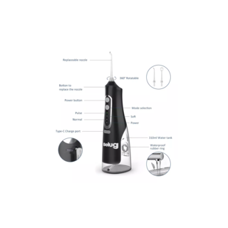 Foto 4 | Limpiador Bucal, Fácil De Llevar, 310 Ml, Usb Negro
