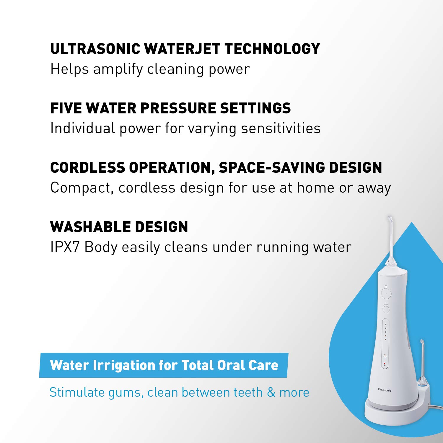 Foto 2 | Limpiador de Agua Panasonic Ew1511w Professional Inalámbrico Blanco - Venta Internacional