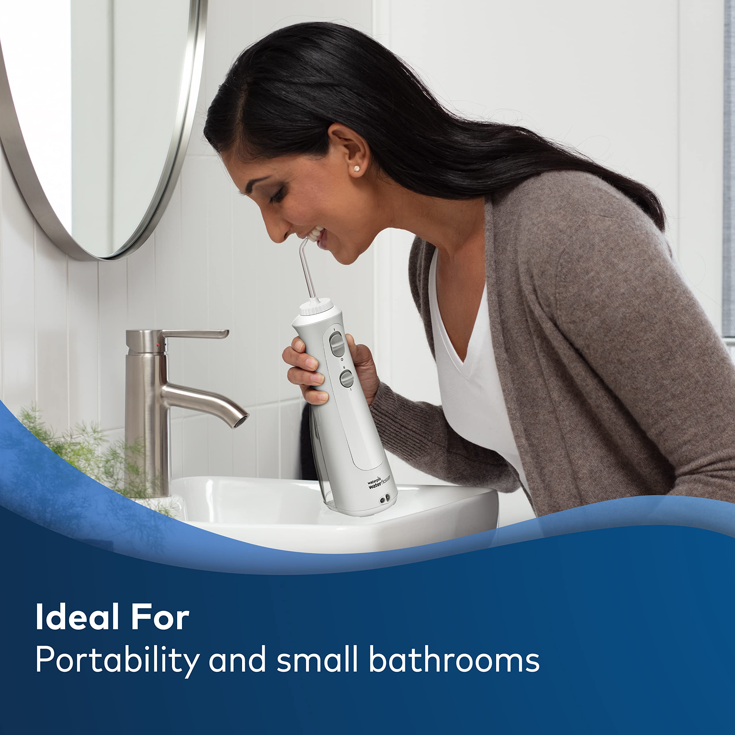 Foto 2 | Water Flosser Waterpik Inalámbrico Pearl Recargable Wf-13 Blanco - Venta Internacional.