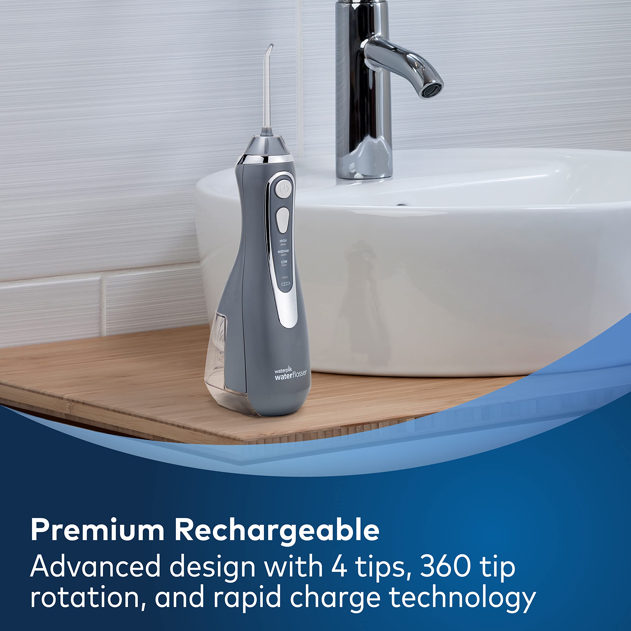 Foto 4 pulgar | Cuidado Dental Avanzado Inalámbrico Water Flosser Waterpik - Venta Internacional.