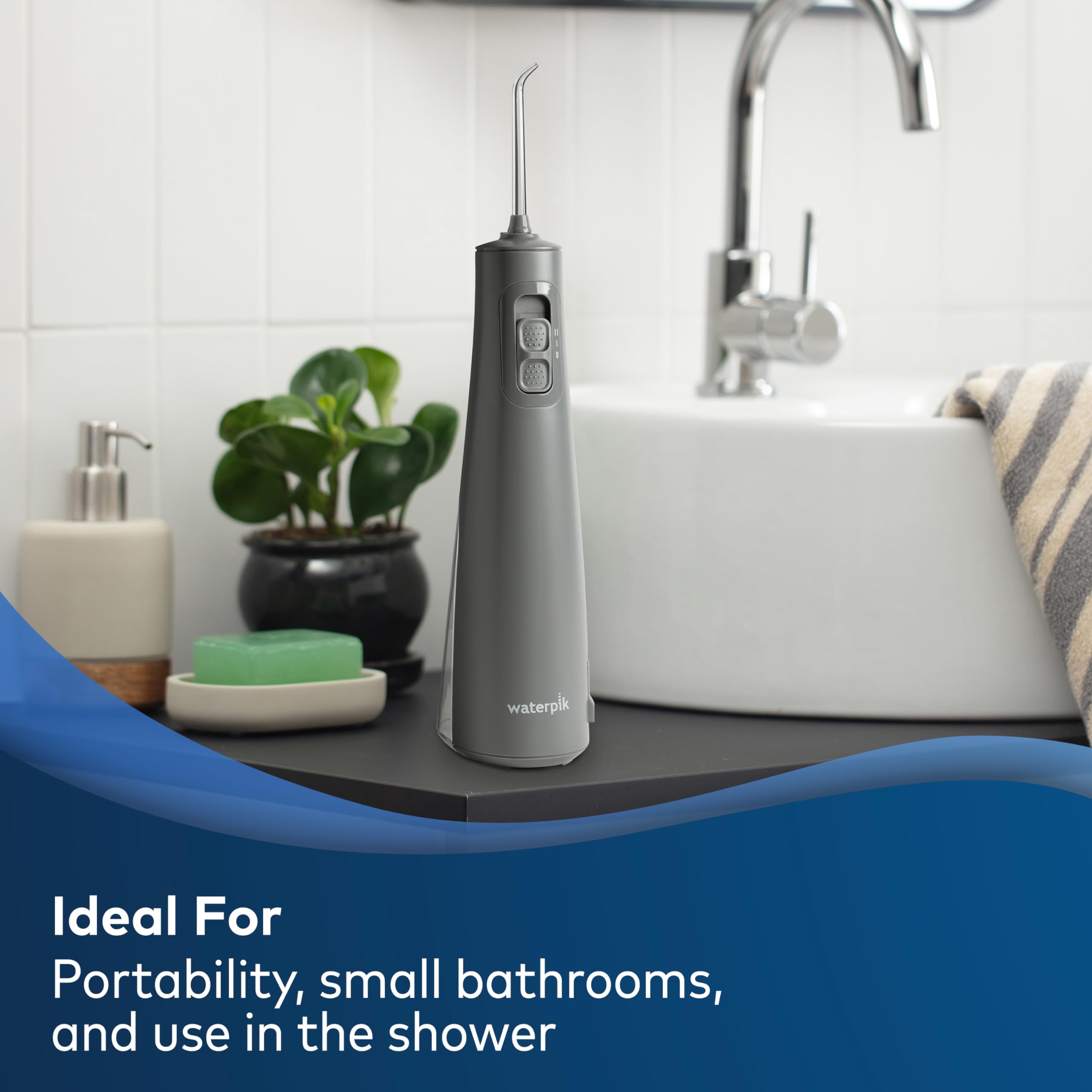 Foto 3 | Limpiador de agua  Waterpik Recargable Wf-20 Gris - Venta Internacional