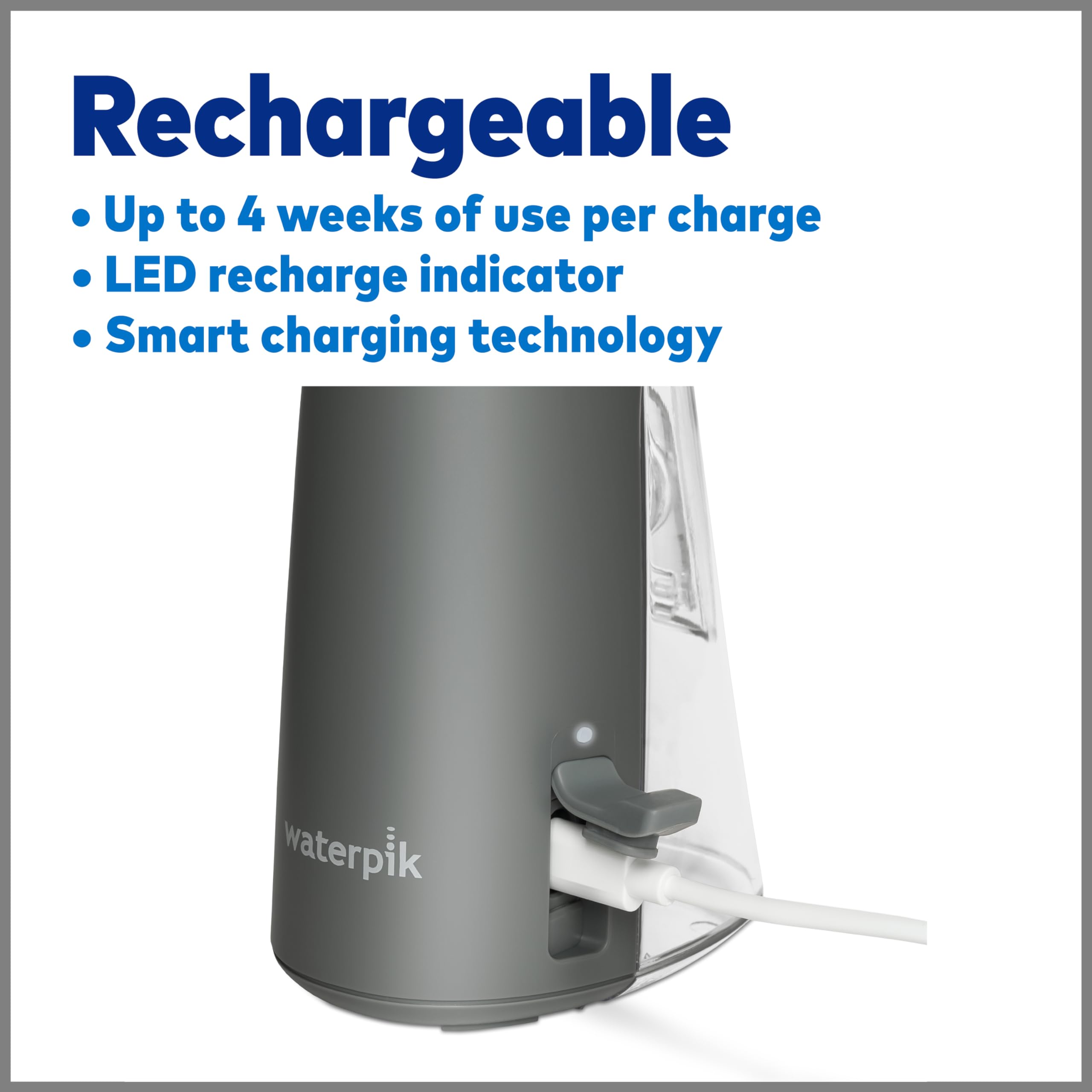 Foto 7 | Limpiador de agua  Waterpik Recargable Wf-20 Gris - Venta Internacional