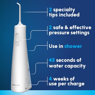 Foto 2 | Irrigador Dental Waterpik Cordless Pulse Recargable Blanco- Venta Internacional