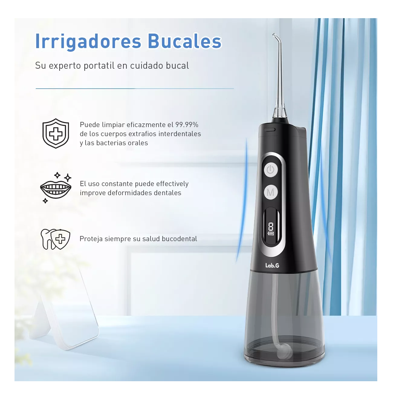 Foto 4 pulgar | Irrigador Bucal Eléctrico 4 Boquillas