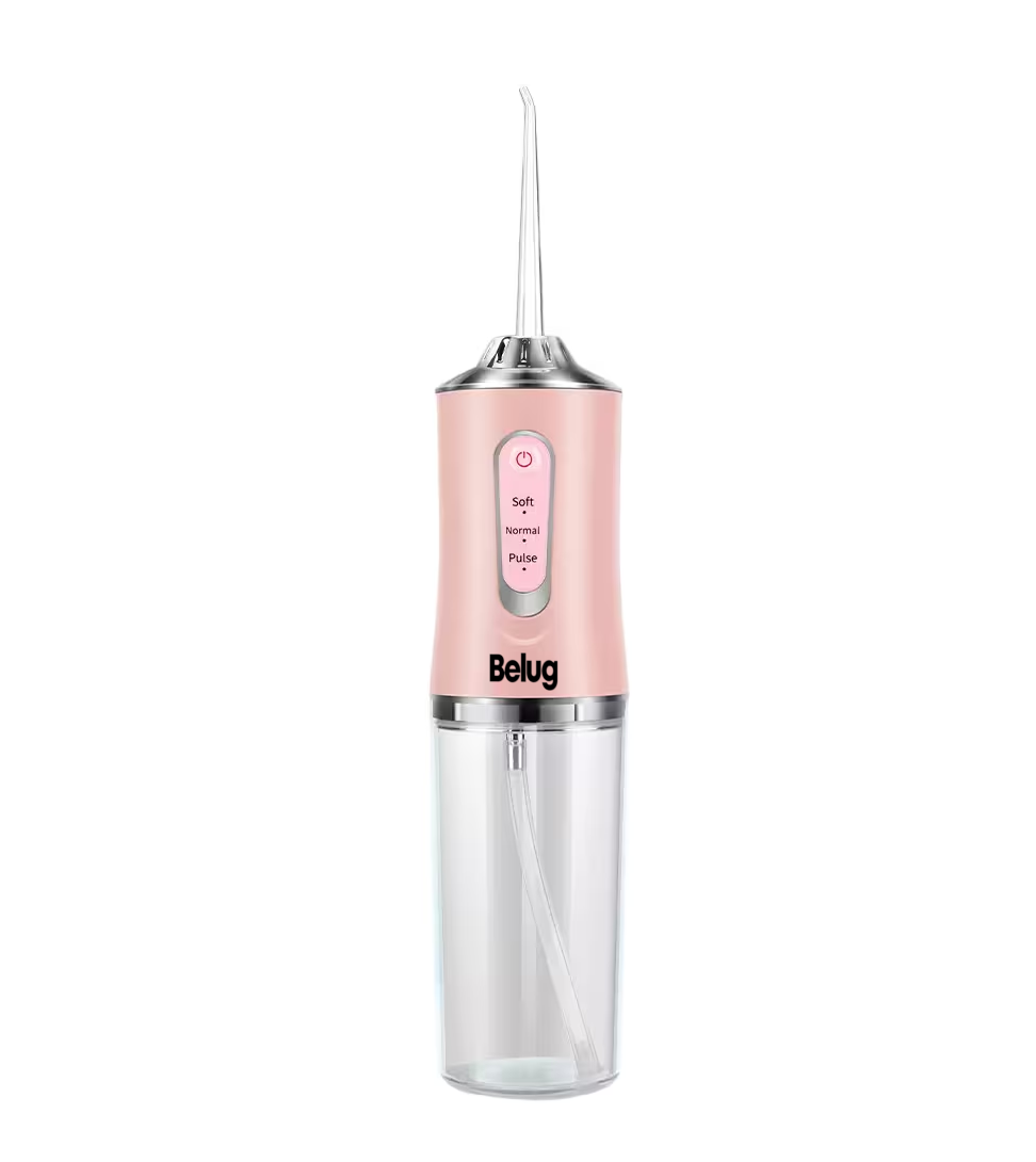 Irrigador Bucal Limpiador De Dientes Eléctrico Con 8 Boquillas, Belug  Rosa