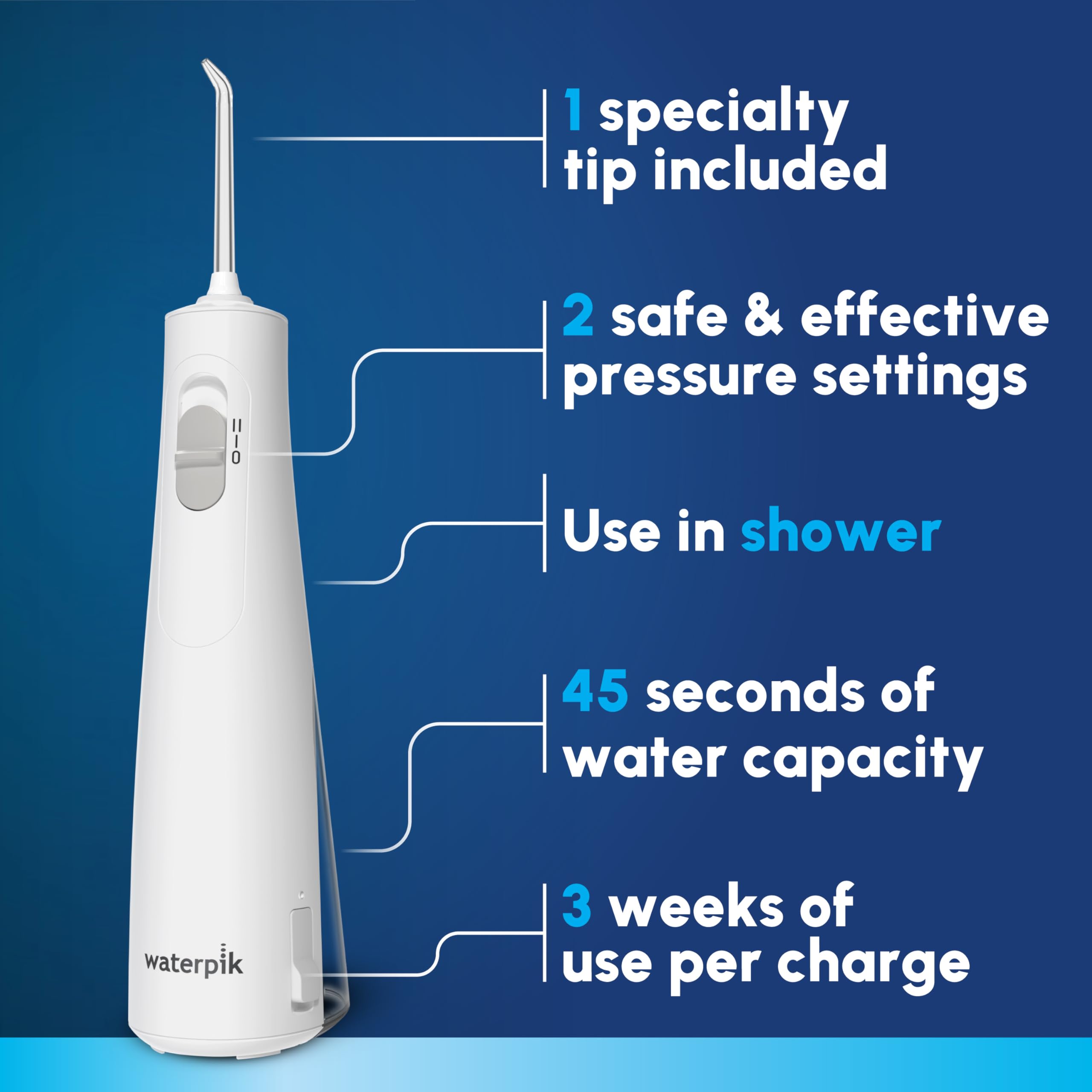 Foto 3 pulgar | Water Flosser Waterpik Wireless 1100 Wf-30cd Recargable - Venta Internacional.