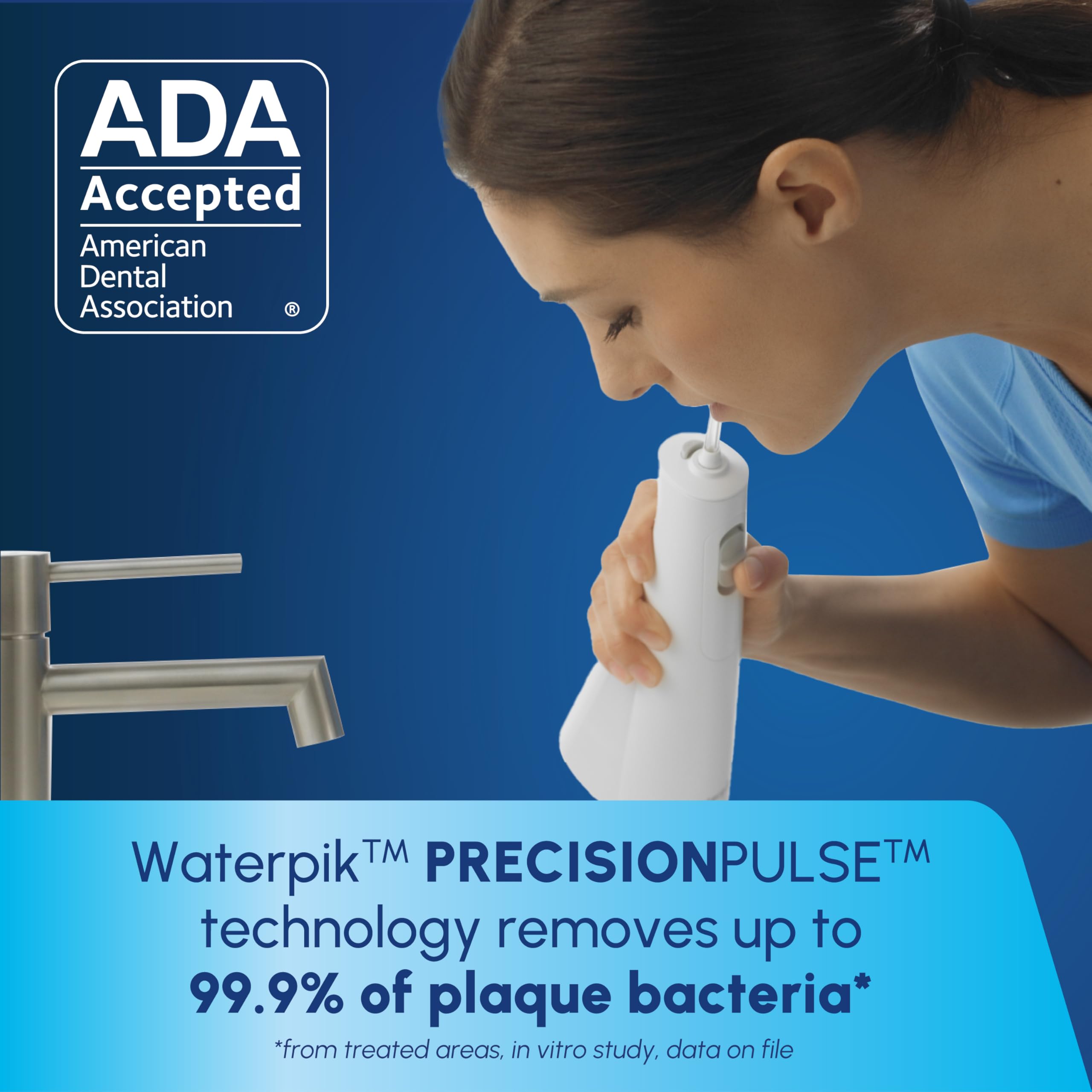 Foto 4 pulgar | Water Flosser Waterpik Wireless 1100 Wf-30cd Recargable - Venta Internacional.