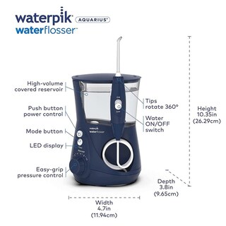 Foto 7 | Water Flosser Waterpik Aquarius, Diseño Profesional, Azul - Venta Internacional.