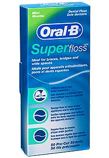 Foto 3 pulgar | Hilo Dental Oral-b Super Floss Mint Para Aparatos Ortopédicos Y Puentes - Venta Internacional.