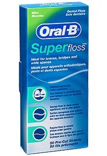 Foto 2 | Hilo Dental Oral-b Super Floss Mint Para Aparatos Ortopédicos Y Puentes - Venta Internacional.