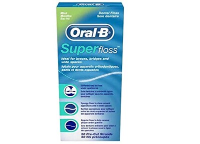 Foto 4 | Hilo Dental Oral-b Super Floss Mint Para Aparatos Ortopédicos Y Puentes - Venta Internacional.