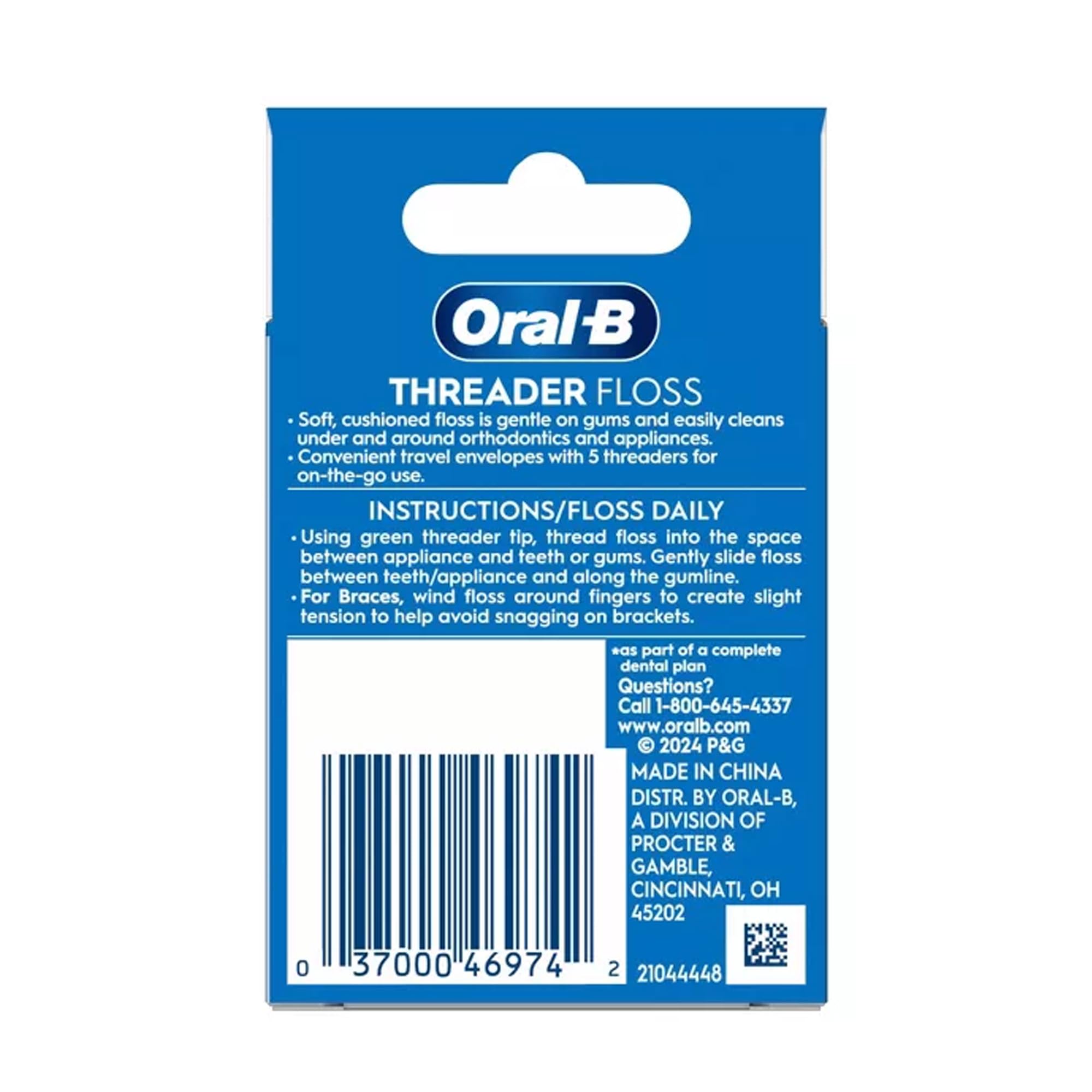 Foto 4 pulgar | Enhebradores Floss Oral-b Threader 30 Para Aparatos Ortopédicos, Puentes, Impl - Venta Internacional.