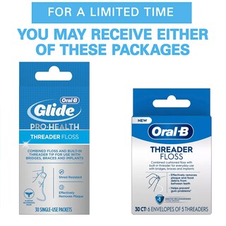Foto 4 | Enhebradores Floss Oral-b Threader 30 Para Aparatos Ortopédicos, Puentes, Impl - Venta Internacional.
