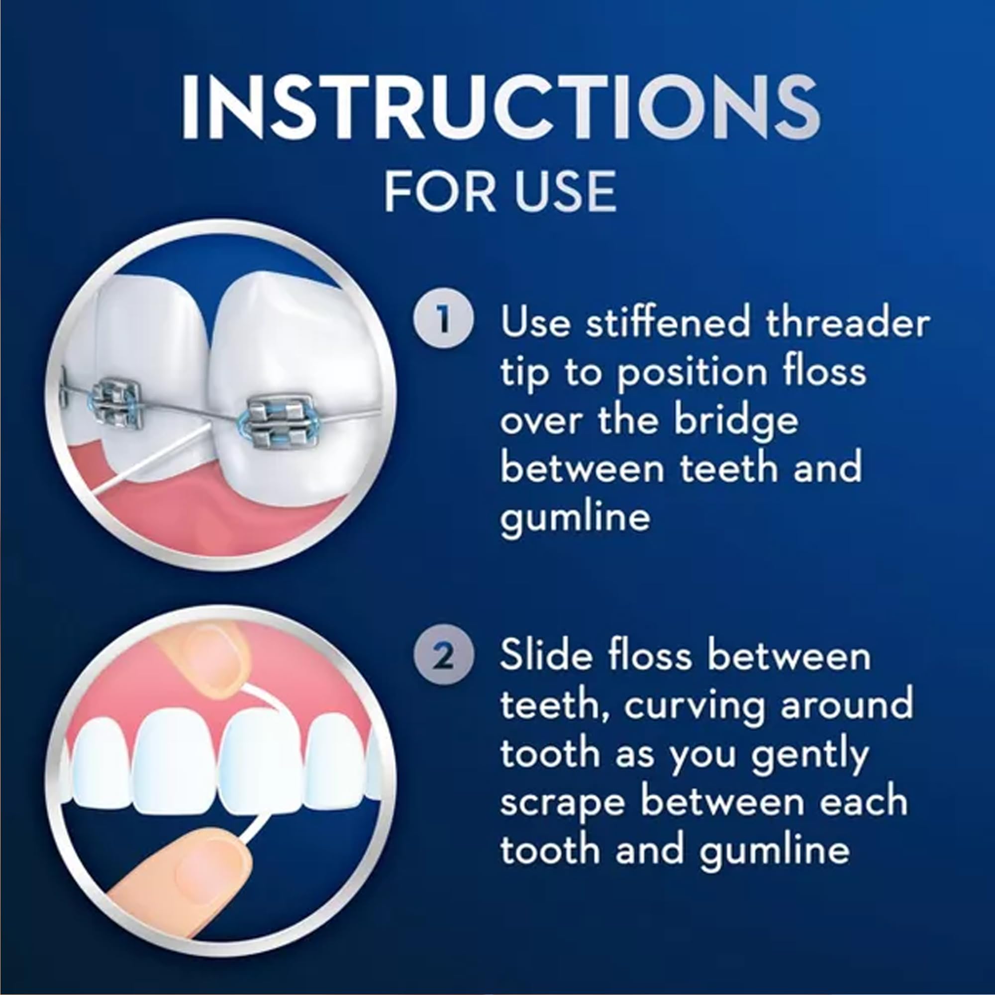Foto 6 pulgar | Enhebradores Floss Oral-b Threader 30 Para Aparatos Ortopédicos, Puentes, Impl - Venta Internacional.