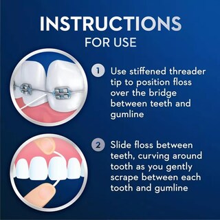 Foto 5 | Enhebradores Floss Oral-b Threader 30 Para Aparatos Ortopédicos, Puentes, Impl - Venta Internacional.