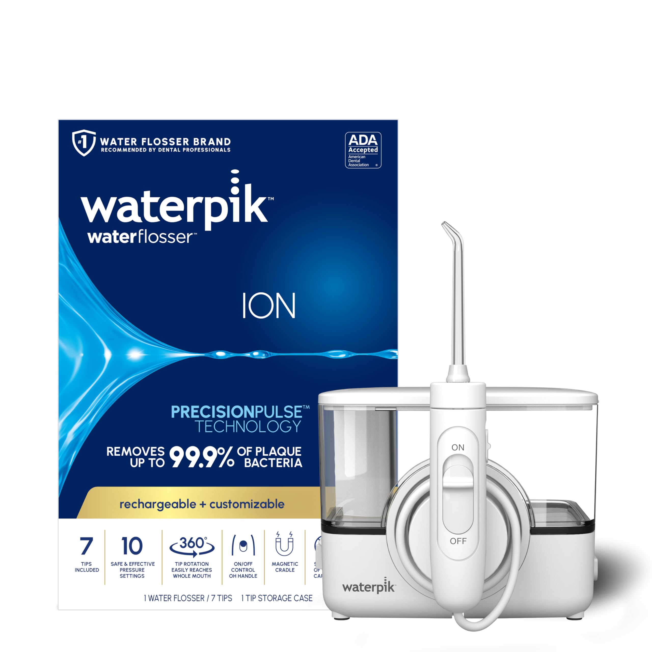 Foto 2 pulgar | Irrigador Bucal Waterpik Ion Professional Recargable Blanco - Venta Internacional.
