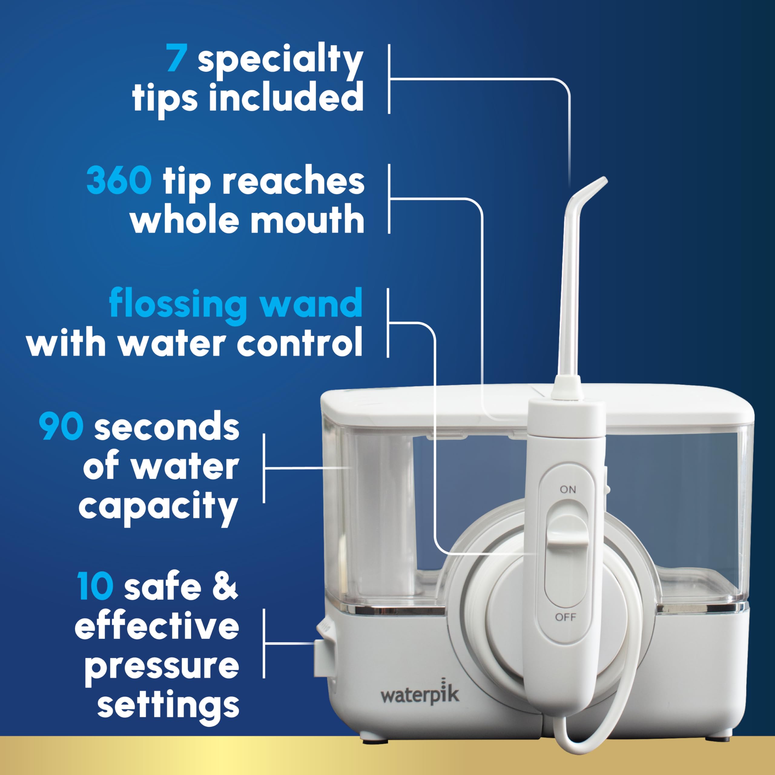 Foto 3 pulgar | Irrigador Bucal Waterpik Ion Professional Recargable Blanco - Venta Internacional.