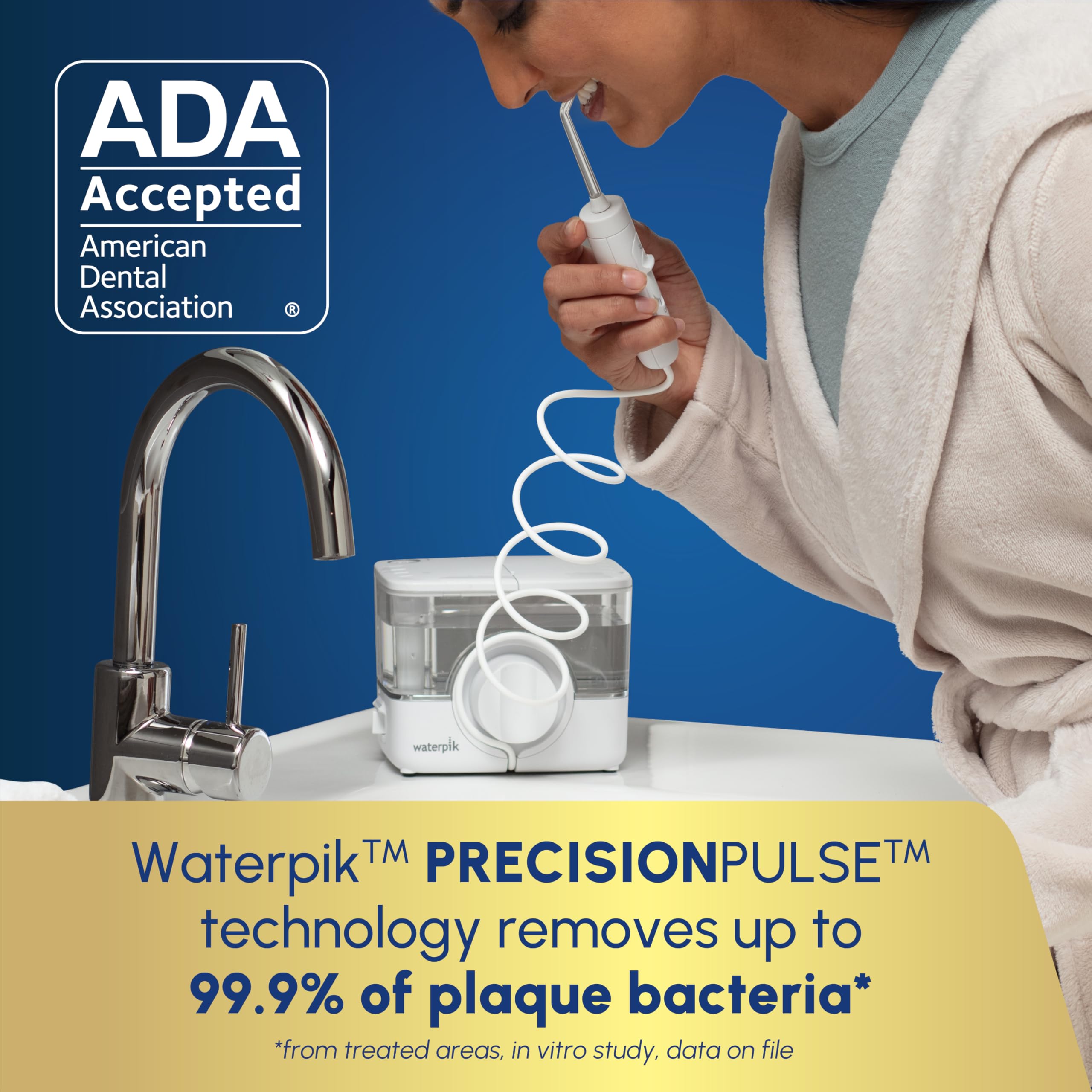 Foto 4 pulgar | Irrigador Bucal Waterpik Ion Professional Recargable Blanco - Venta Internacional.