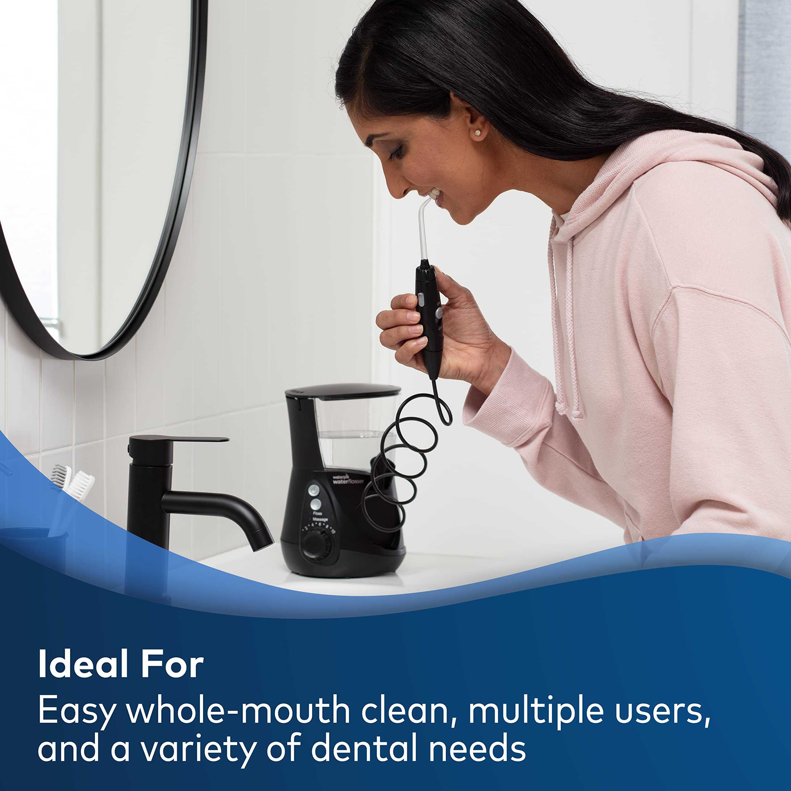 Foto 2 | Hilo Dental Waterpik Aquarius Professional Black Wp-662 - Venta Internacional.