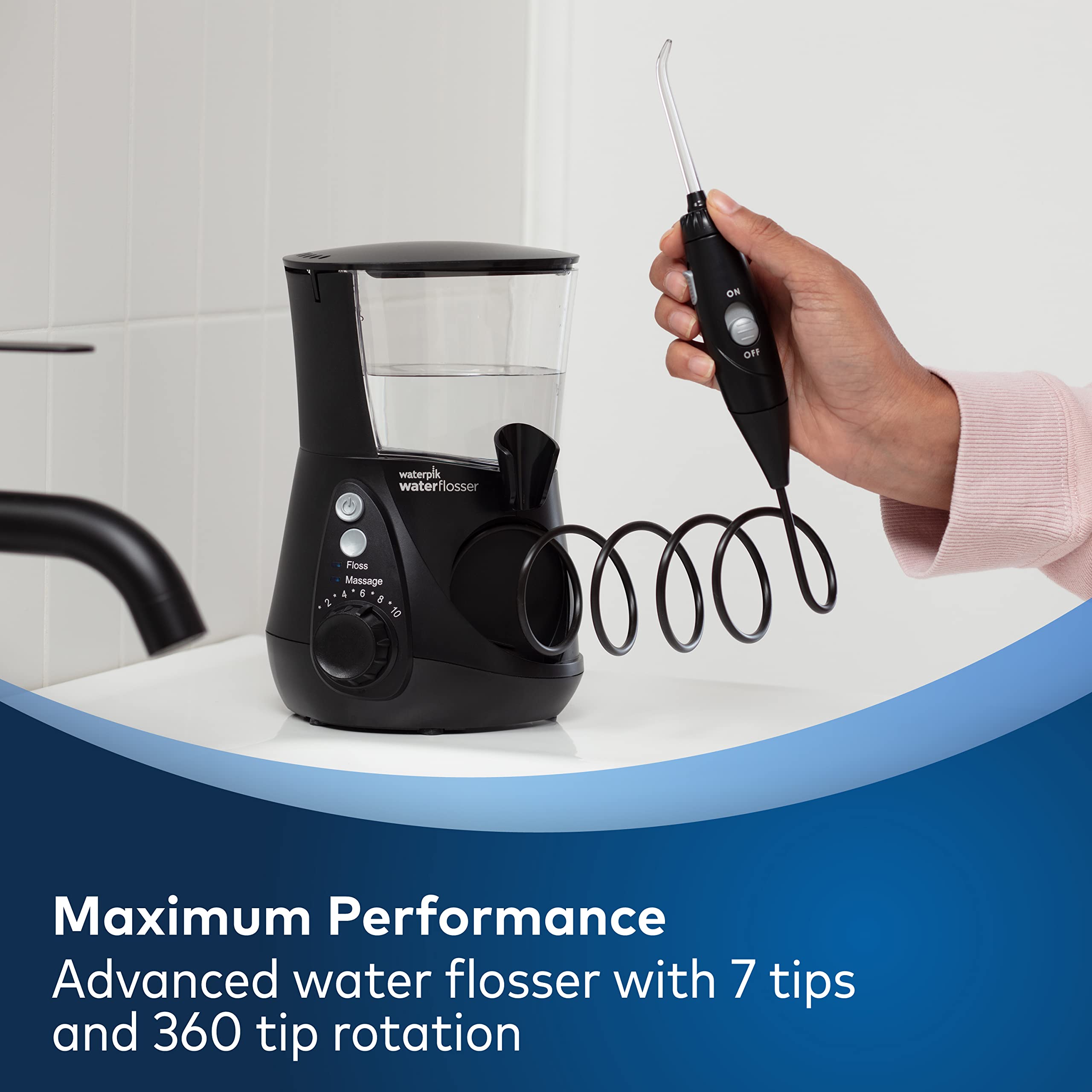 Foto 3 | Hilo Dental Waterpik Aquarius Professional Black Wp-662 - Venta Internacional.