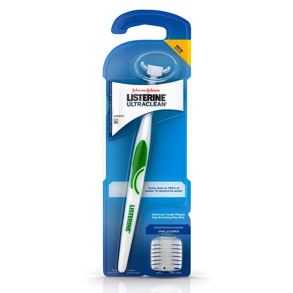 Foto 2 | Flosser Listerine Ultraclean Access Snap-on Con 28 Recambios - Venta Internacional.