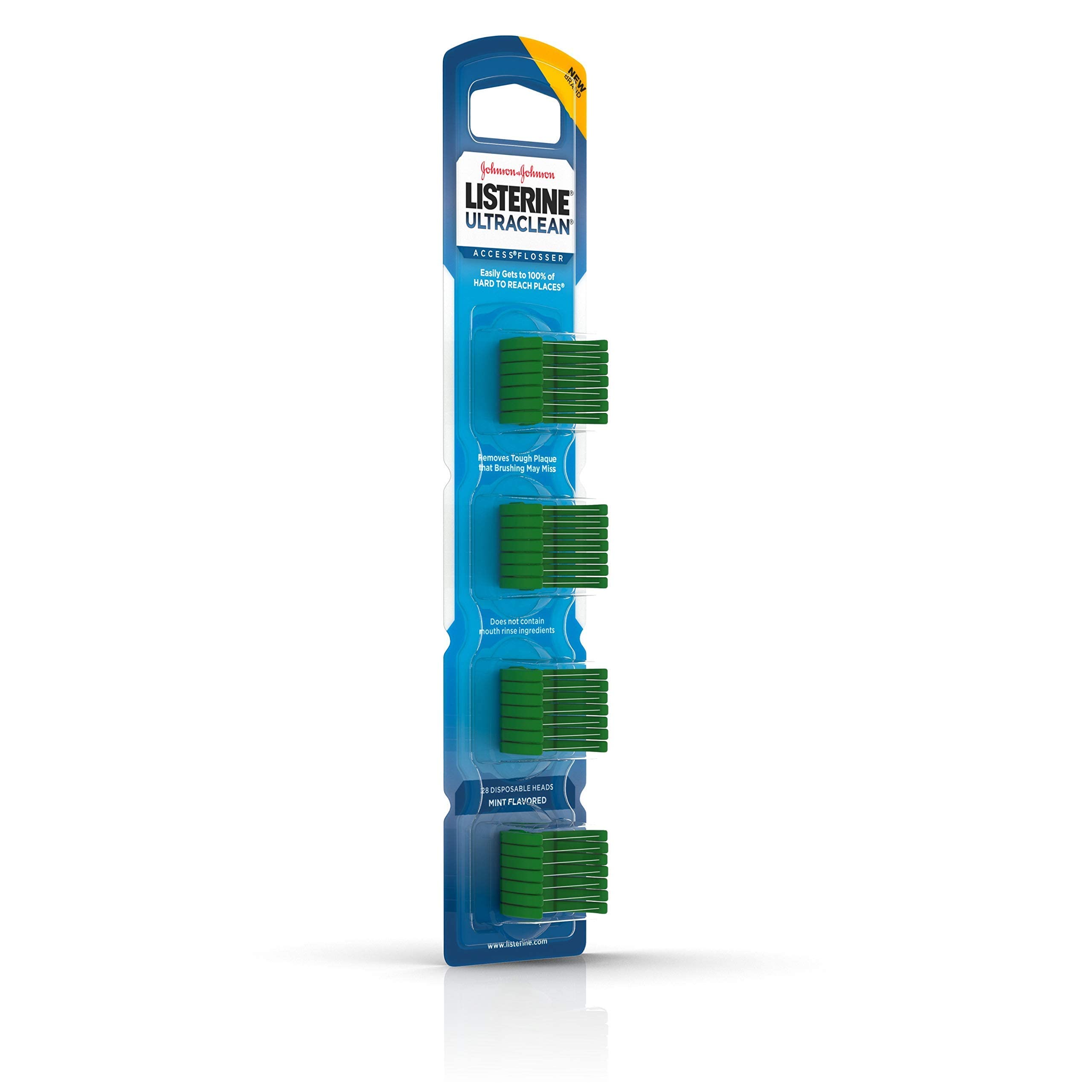 Foto 7 pulgar | Flosser Listerine Ultraclean Access Snap-on Con 28 Recambios - Venta Internacional.
