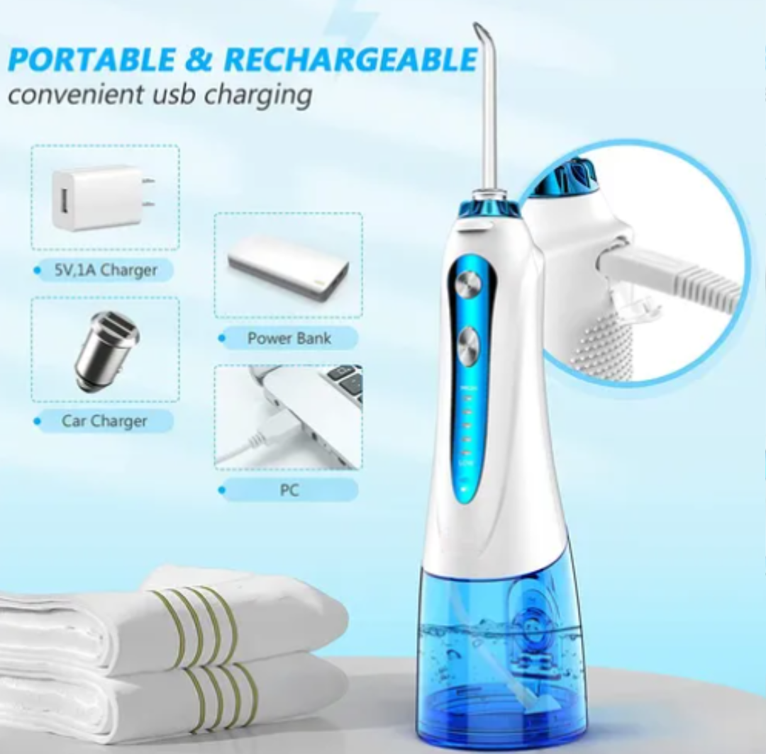 Foto 5 pulgar | Irrigador Xtellar Bucal De Limpieza Dental 300 Ml, 5 Boquillas