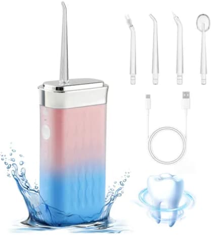 Irrigador Xtellar Dental Bucal Con 4 Puntas Chorro Portátil 3 Modos $1,219