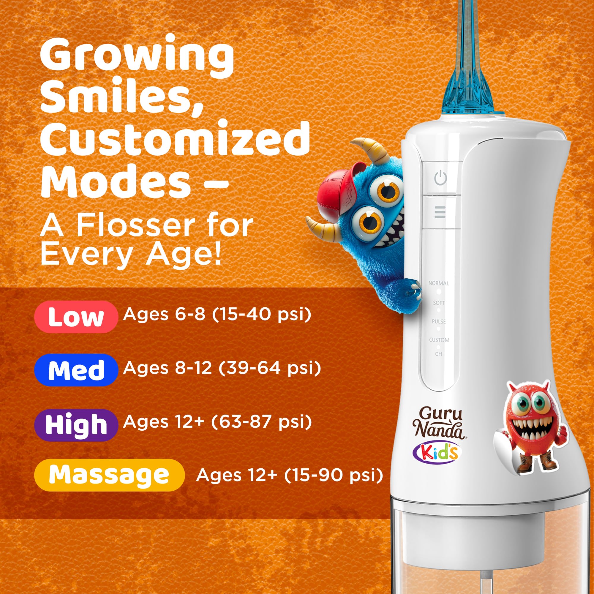 Foto 4 pulgar | Hilo Dental Con Agua Gurunanda Kids  4 Modos De Uso De Hilo Dental  200 Ml - Venta Internacional.