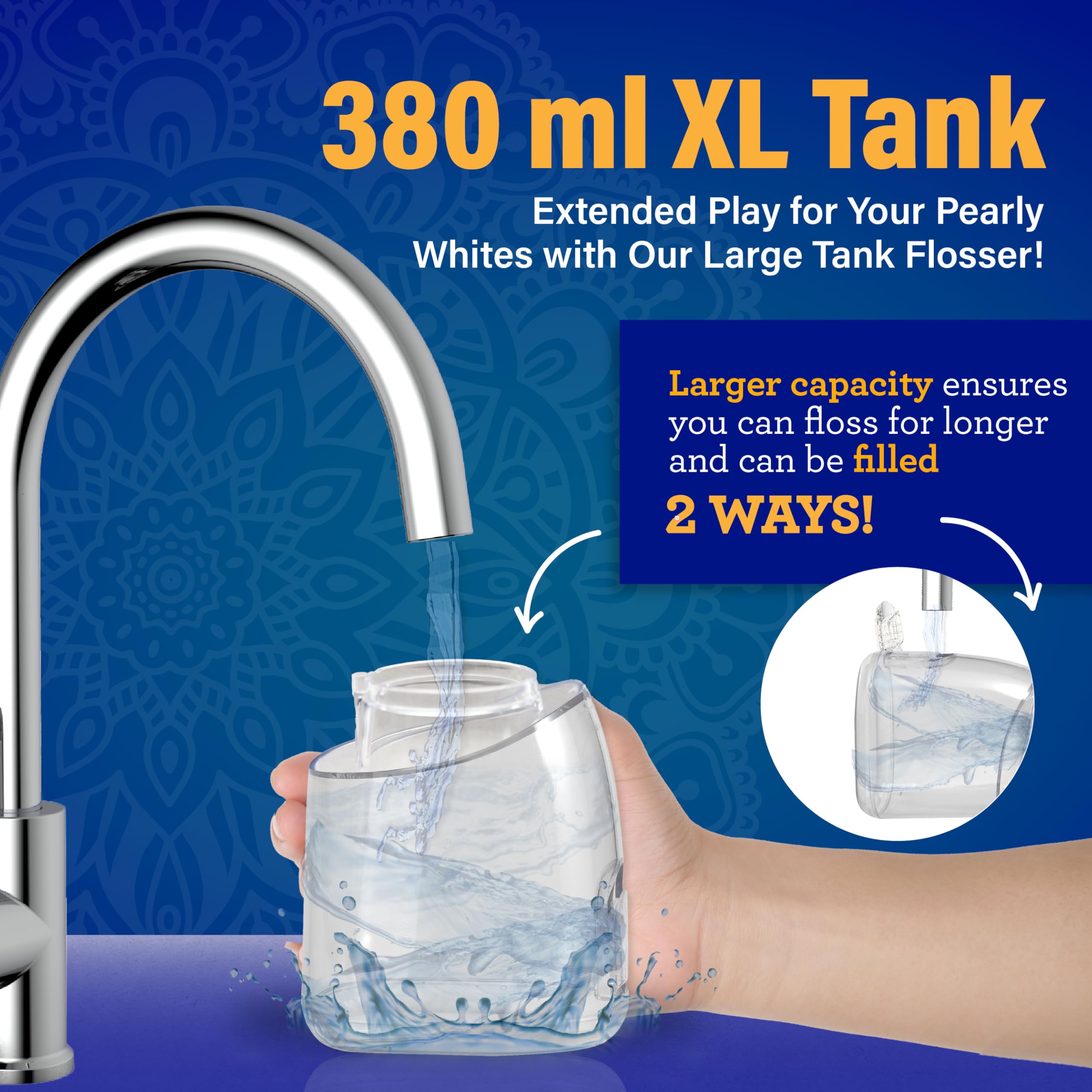 Foto 6 pulgar | Hilo Dental Con Agua Gurunanda 2.0 Xl  Tanque De 380 Ml  4 Modos - Venta Internacional.
