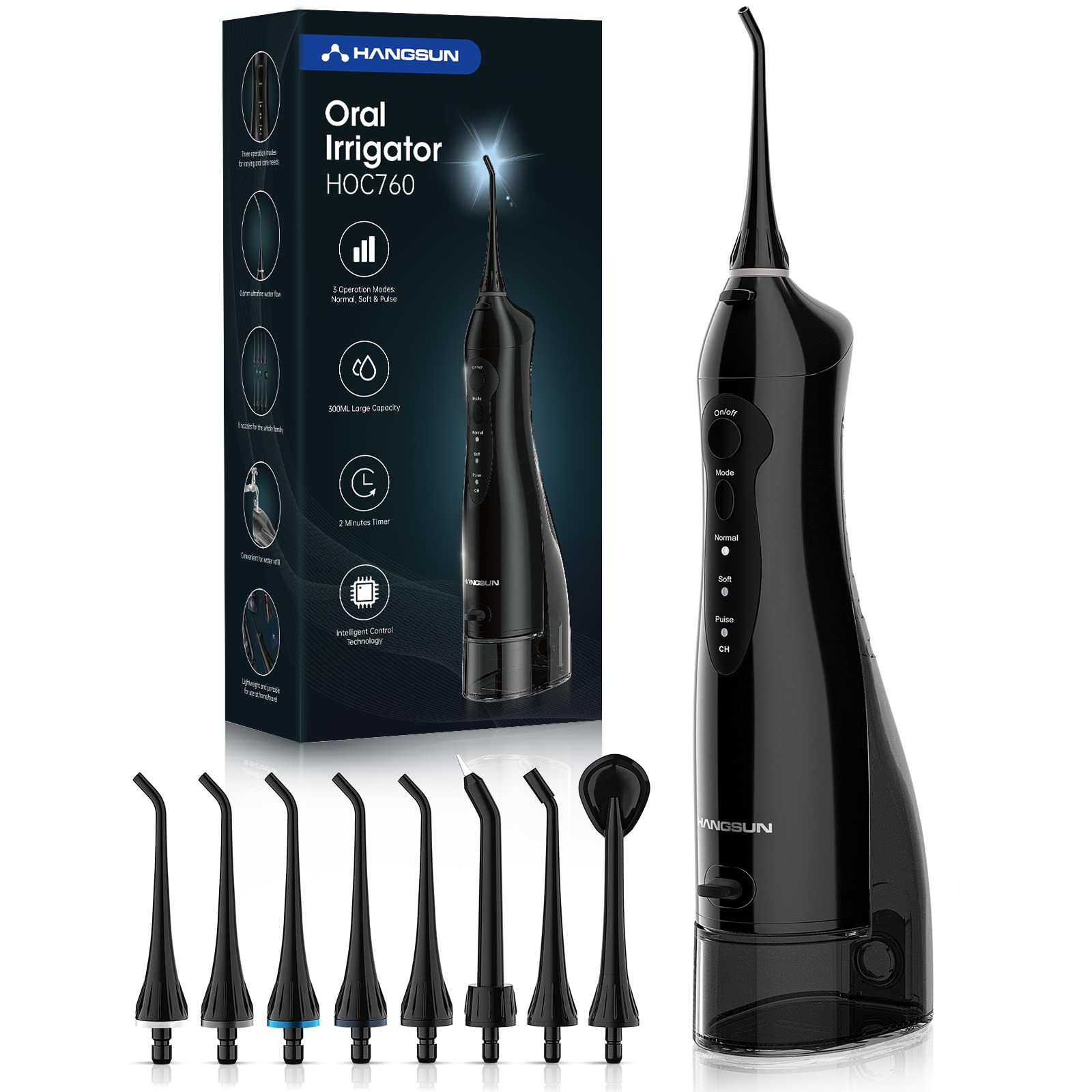 Foto 1 | Flosser Hangsun Hoc460  Inalámbrico  Recargable  300 Ml - Venta Internacional