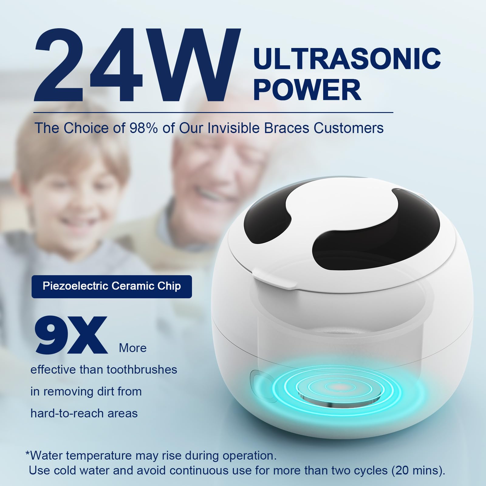 Foto 3 pulgar | Limpiador Ultrasónico De Retención Zyrex 2025 200 Ml 45 Khz 24 W - Venta Internacional.