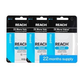 Foto 1 | Hilo Dental Reach Encerado Sin Sabor Paquete De 3 105 M Sin Pfas - Venta Internacional.