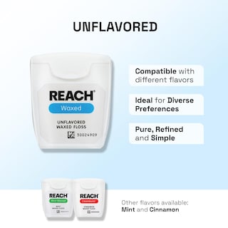 Foto 7 | Eliminador De Placa Dental Dental Reach Encerado Sin Sabor Paquete De 6 Unidades 50 M - Venta Internacional.