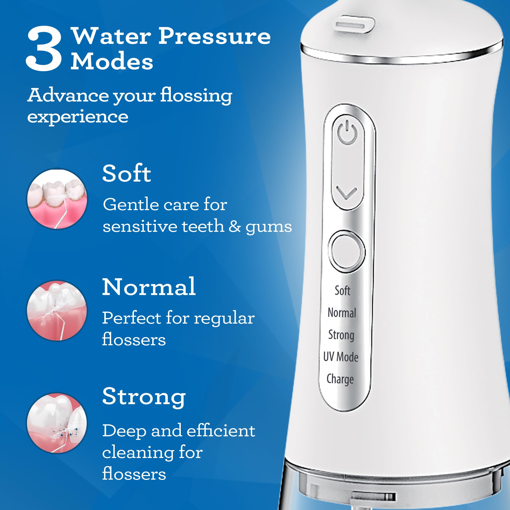 Foto 4 pulgar | Hilo Dental Gurunanda Advanced 2.0 290 Ml  3 Modos - Venta Internacional.