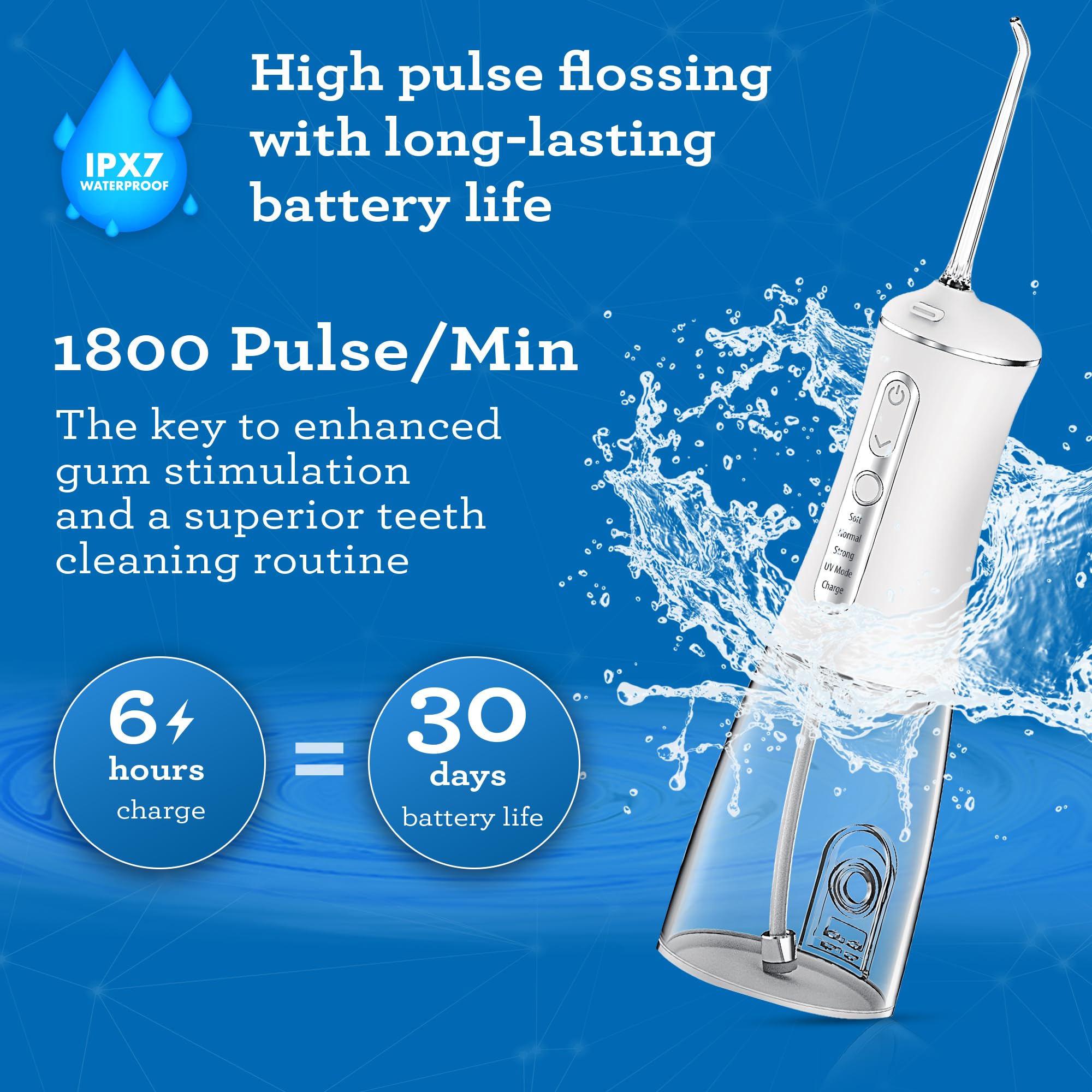 Foto 5 | Hilo Dental Gurunanda Advanced 2.0 290 Ml  3 Modos - Venta Internacional.