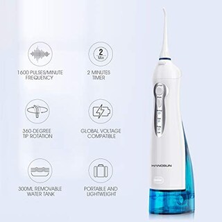 Foto 2 | Water Flosser Hangsun Hoc700 Depósito Inalámbrico Recargable De 300 Ml - Venta Internacional.