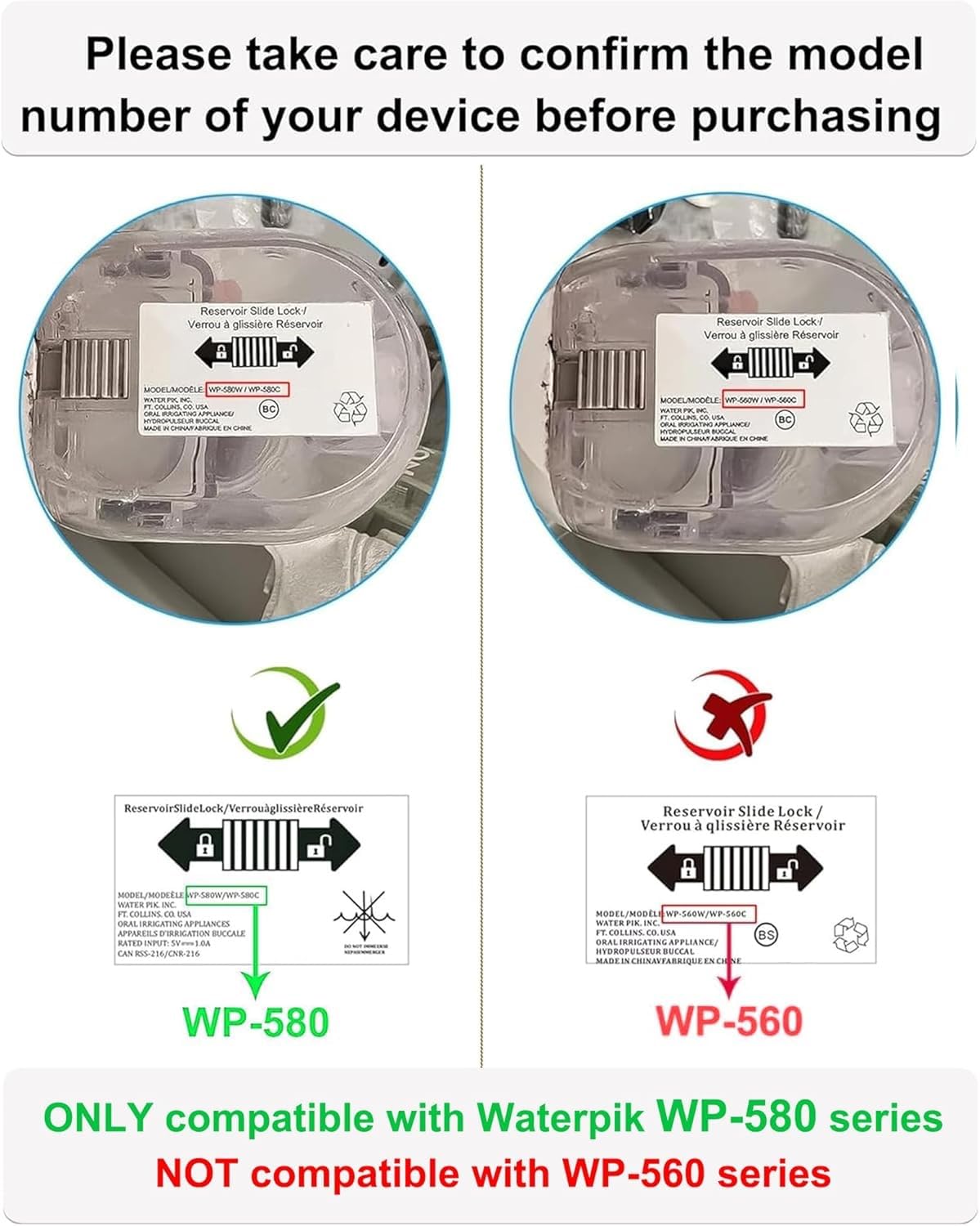 Foto 5 pulgar | Cargador Vhbw Para Waterpik Water Flosser Wp-580 - Venta Internacional.
