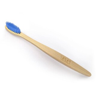 Foto 1 | Paquete 24 Cepillos de Dientes Bambú Biodegradable Ecológico Tiktik color Azul