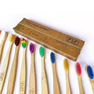 Foto 2 | Cepillos Dientes Tiktik de Bambú Biodegradable Ecológico 24 Piezas