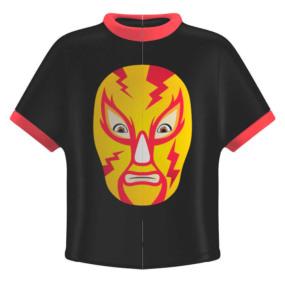 Portacepillos Flipper Camiseta Lucha Libre color Negro