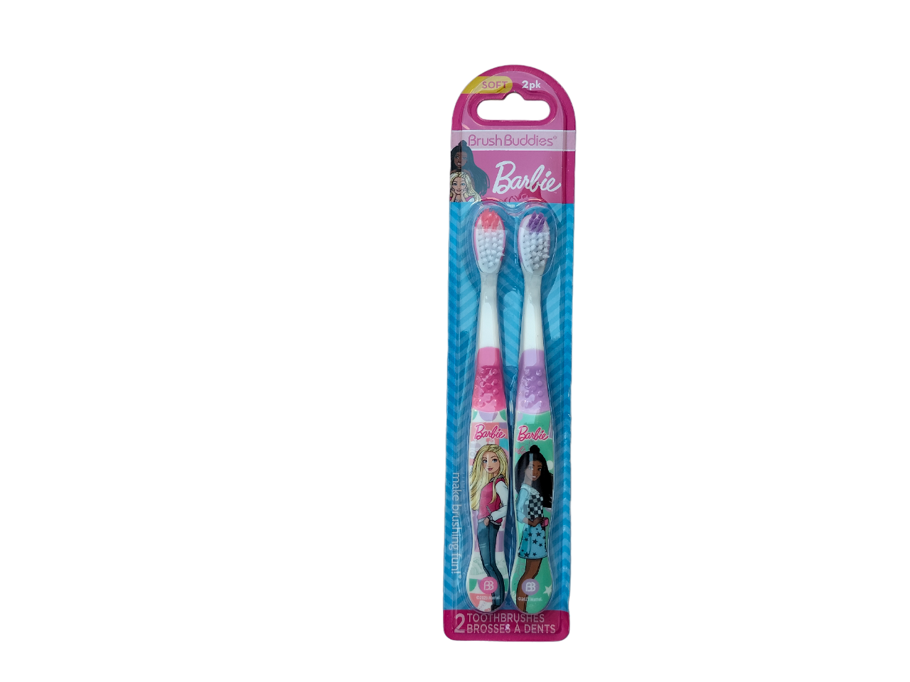 Foto 2 pulgar | Cepillo de Dientes Infantil Brush Buddies Barbie Multicolor 2 Piezas