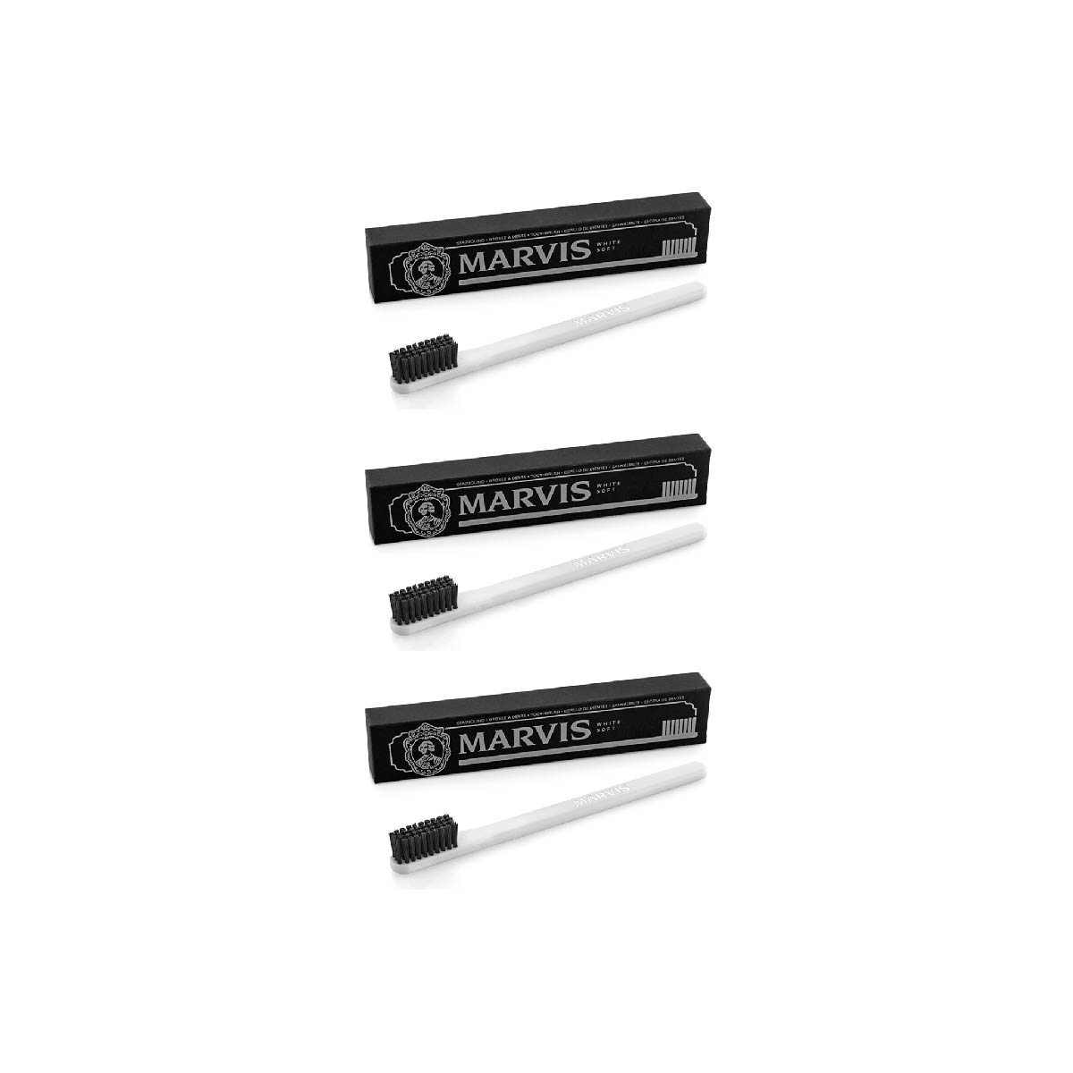 Tripack Cepillo de Dientes Marvis Cerdas Suaves