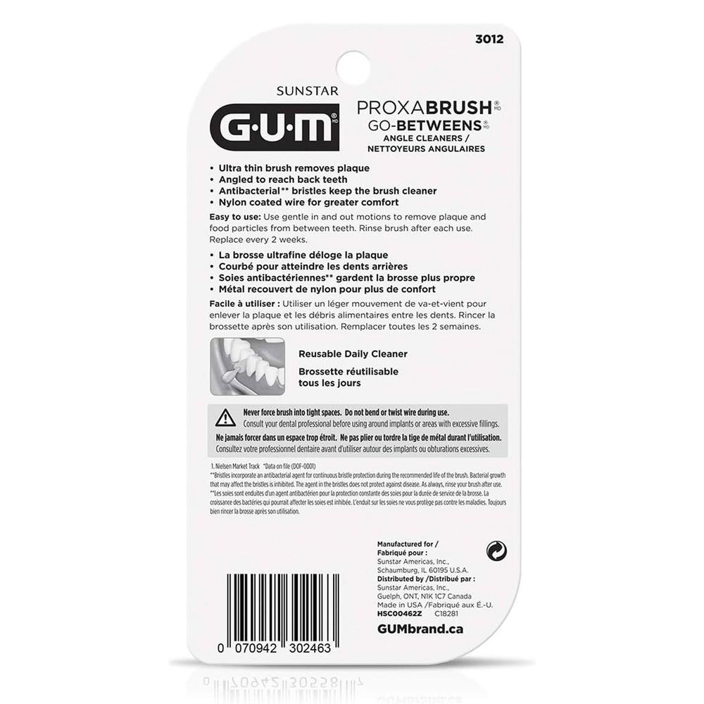 Foto 3 | Cepillo Interdental Gum Go-Betweens 6 Piezas