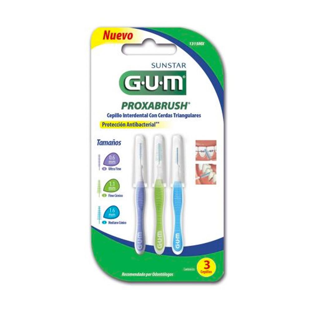 Foto 2 pulgar | Cepillo Interdental Gum Proxabrush 3 Piezas