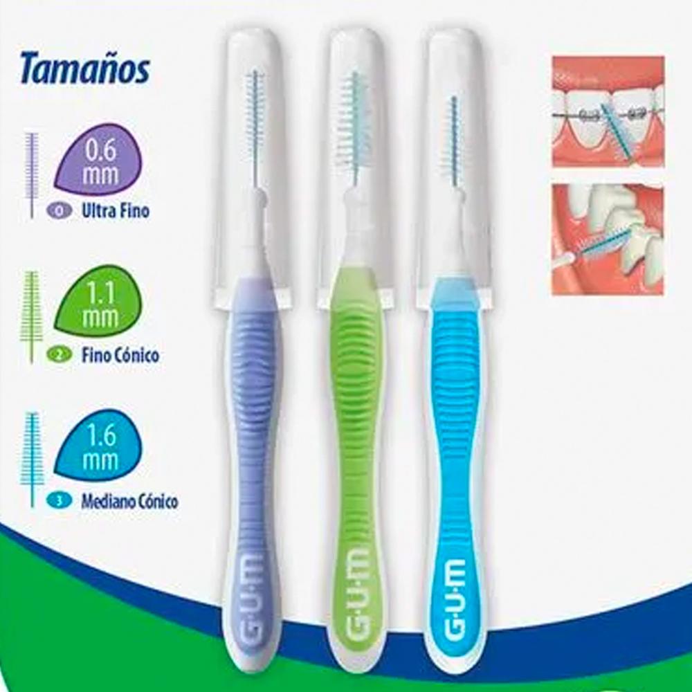 Foto 4 pulgar | Cepillo Interdental Gum Proxabrush 3 Piezas