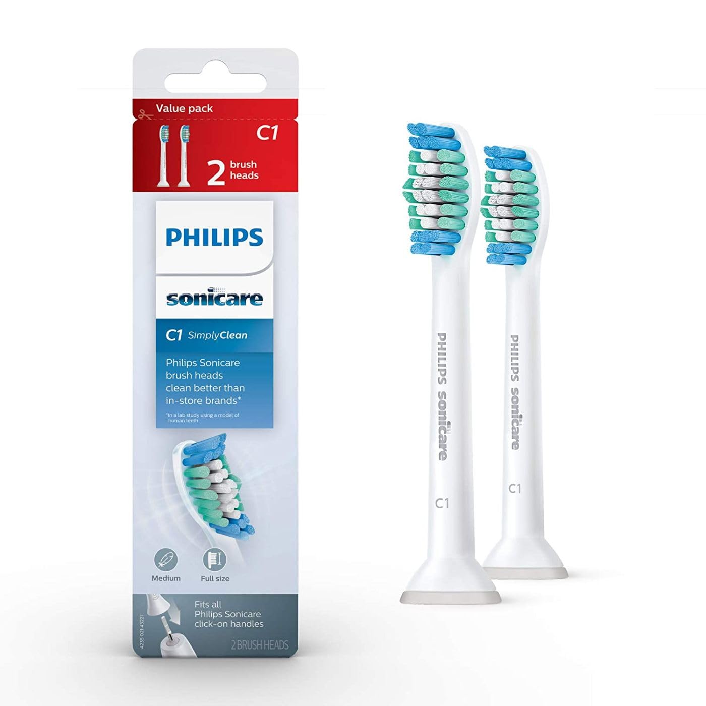 Foto 2 pulgar | Cabezales De Cepillo De Dientes De Repuesto Philips Sonicare Simply Clean - Venta Internacional.